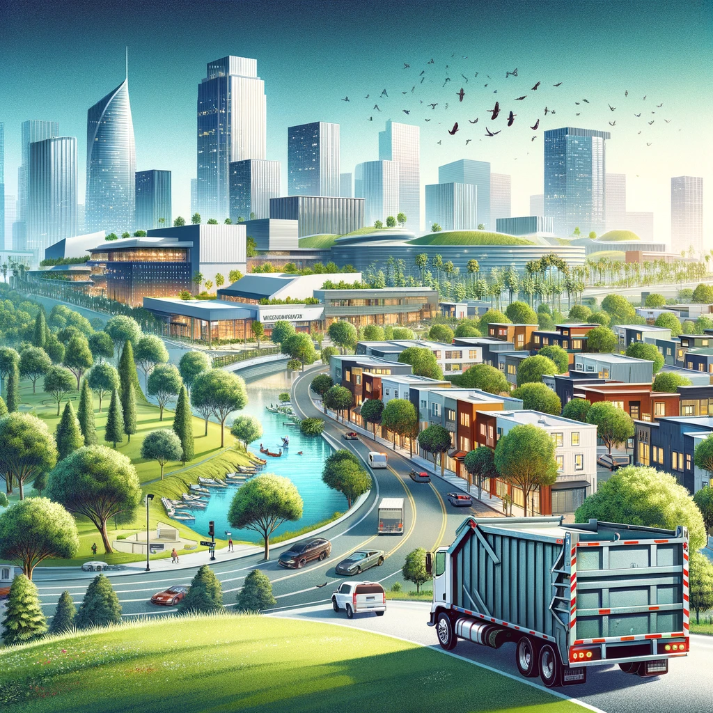 DALL·E 2024-03-26 14.44.00 - An illustration showcasing a vibrant and clean community in Woodland Hills, California, with a harmonious blend of urban development and natural lands DALL·E 2024-03-26 14.44.00 - An illustration showcasing a vibrant and clean community in Woodland Hills, California, with a harmonious blend of urban development and natural lands